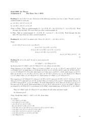 Assignment 3 Solutions - Set Theory (MAT2000)