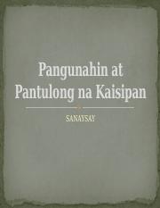 Pangunahin at Pantulong na Kaisipan.pptx - Pangunahin at Pantulong na