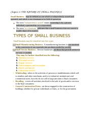 The nature of small business.docx