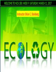 Introduction to Ecology Week 9- March 11, 2017.pptx