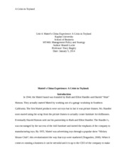 a crisis in toyland case study a crisis in toyland case study