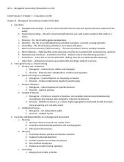 UFC1 - Managerial Accounting - Cohort Recording Notes.docx