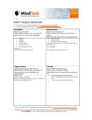 M4S1 SWOT Analysis Student Worksheet.docx