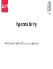 MAT271E_Lec9 Hypothesis Testing.pdf
