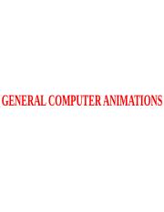 General Computer Animation Functions - GENERAL COMPUTER ANIMATIONS  GENERAL COMPUTER ANIMATIONS Animation packages such as Wave-front for |  Course Hero