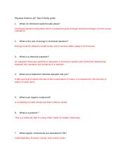 Copy of Physical Science 10th Test 9 Study guide.docx