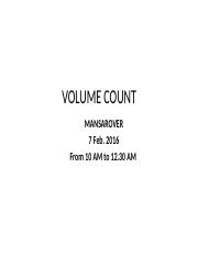 volume count  charts mansarover.pptx