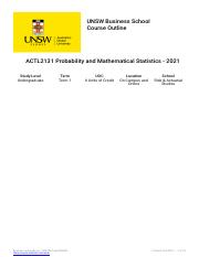 CO-ACTL2131-Term 1-ACTL2131 Probability and Mathematical Statistics - 2021.pdf
