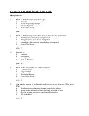 Kanel Crisis Intervention 5e TB Chapter 9 Final Exam.docx