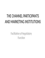 chanell participants and marketing institution.pptx
