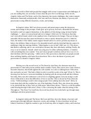 Angela's Ashes and The Street Essay.docx