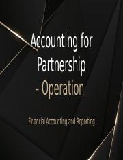 14F - Accounting for Partnership - Operation.pptx