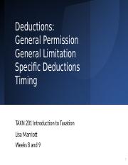 Weeks 8 and 9 Deductions (1).pptx