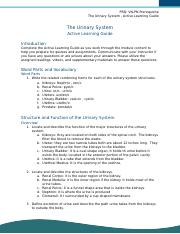 Assignment - Active Learning Guide (Ch. 9 - Urinary System).docx