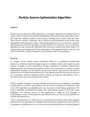 Particle Swarm Optimization Algorithm.docx