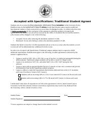 Accepted with Specifications Student Agreement (2).doc