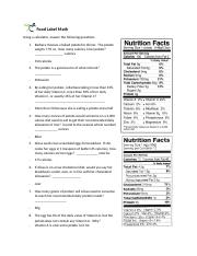 Food Label Math Problems.docx