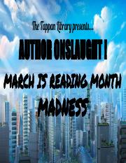 Author Onslaught - March Is Reading Month 2020 - Kipp.pdf