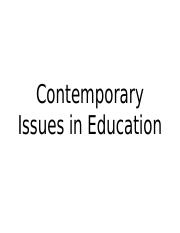 Contemporary Issues in Education.pptx