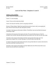Lord of the Flies- Chapters 5 and 6    .docx