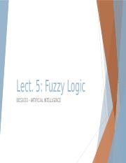 AI_Lect5_Fuzzy Logic .pptx