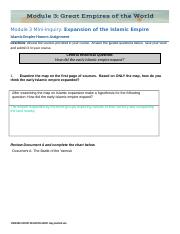HA3.04.1 Islamic Empire Expansion Honors Assignment (1).docx