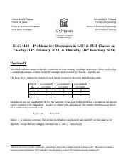 ELG4118 - Problems for Discussion in LEC and TUT Periods - Week of 13 - 17 February 2023.pdf