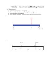 Shear Force and Bending Moment (tutorial with full solutions)(1).docx