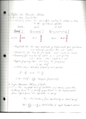 PHY2048 Physics 1, Chapter 14 Periodic Motion Notes