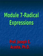 Module 7_VC_Radical Expressions.ppt