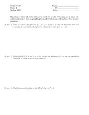 Math315-Spring-2009-Exam2