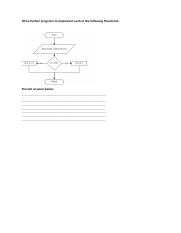 Write Python programs to implement each of the following flowcharts.docx