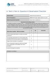 BSBMGT407 Observation Checklist.docx