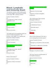 Blood,Lymohatic and Immunity Exam.docx