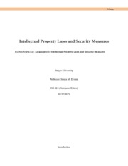 Intellectual Property Laws and Security Measures