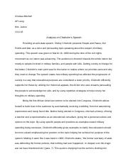 Rhetorical Analysis Essay Revisions- Mitchell