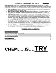 chemistry 12 - equilibrium MC Written prov