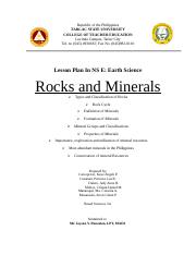 Group 3- Rocks and Minerals ( Lesson Plan).docx
