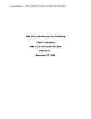 Role of Prostitution and Sex Trafficking Research Paper.docx
