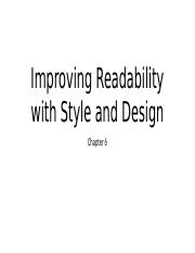 Chapter 6 Improving Readability with Style & Design 2.pptx