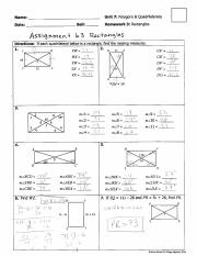 unit 7 polygons and quadrilaterals homework 3 rectangles answer key