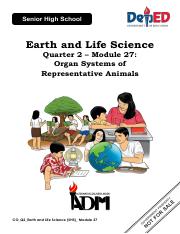 EarthAndLifeScience(SHS)_Q2_Mod27_Organ SystemsOfRepresentativeAnimals_V1.pdf