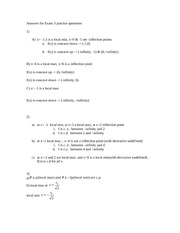 newAnswers for Exam 3 practice questions