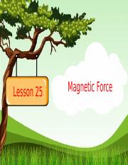 Lesson 25 Magnetic Force.pptx