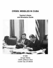 Cuban missile crisis simulation