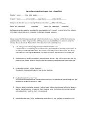 Teacher Recommendation Request Form Begley.docx