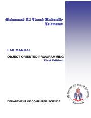 OOP lab manual