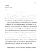 Arugumentative Essay (Beowulf)