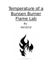 Temp of Bunsen Burner Flame Lab.docx