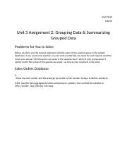 JNzati_Unit 3 Assignment 2 Grouping Data & Summarizing Grouped Data.docx